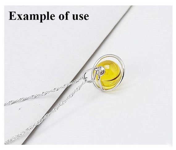 Necklace Pendant Setting Blank 10mm 1pc 0.7g 925 Sterling Silver Circle Shape Base for 1 Pearl Bead Wholesale Available