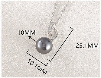 Necklace Pendant Blank Setting Leaf Charm 25mm Sterling Silver White Gold Fine 925 For One Pearl Prong DIY Jewelry Finding Wholesale 1pc