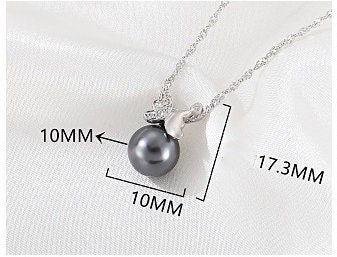 Necklace Pendant Blank Setting Butterfly Charm 10x17mm Sterling Silver Fine 925 For One Pearl Prong DIY Jewelry Finding Wholesale 1pc