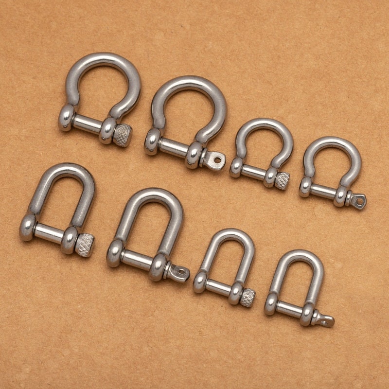 Solid Stainless Steel O-Shaped Shackle Buckle Horse Shoe Vachette Shape Leathercraft Hardware