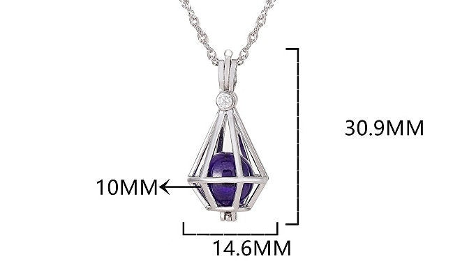 Necklace Pendant Blank Setting Box Charm 15x31mm Sterling Silver Fine 925 For One Bead No Prong DIY Jewelry Finding Wholesale 1pc