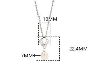 Necklace Pendant Setting Blank 7mm 1pc 0.6g 925 Sterling Silver Crown Shape Base for 1 Pearl Bead Wholesale Available