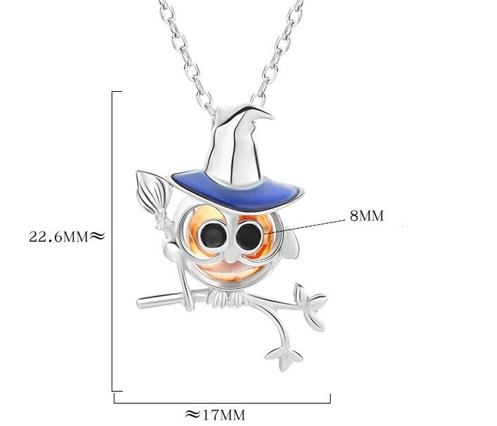 Necklace Pendant Blank Setting Halloween Scarecrow 17x22mm Sterling Silver Fine 925 For One Bead No Prong DIY Jewelry Finding Wholesale 1pc