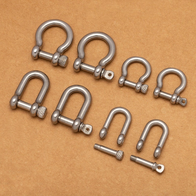 Solid Stainless Steel O-Shaped Shackle Buckle Horse Shoe Vachette Shape Leathercraft Hardware