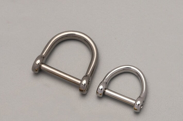 Solid Stainless Steel O-Shaped Shackle Buckle Horse Shoe Vachette Shape Leathercraft Hardware