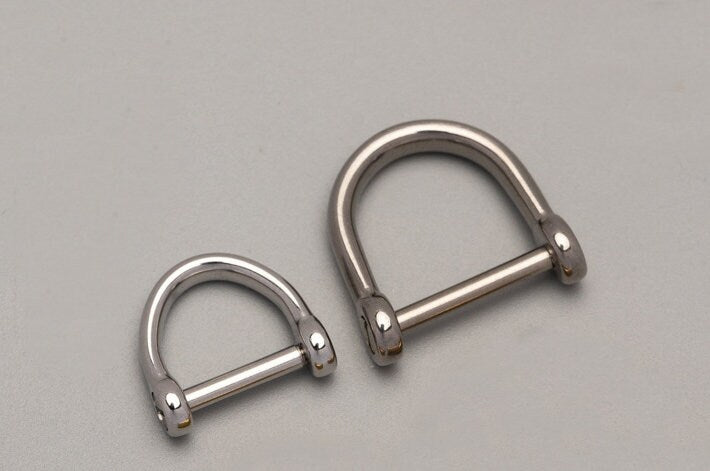 Solid Stainless Steel O-Shaped Shackle Buckle Horse Shoe Vachette Shape Leathercraft Hardware