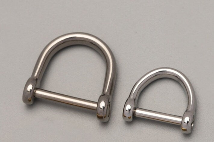 Solid Stainless Steel O-Shaped Shackle Buckle Horse Shoe Vachette Shape Leathercraft Hardware