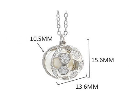 Necklace Pendant Blank Setting Ball Box Charm 13x15mm Sterling Silver Fine 925 For One Bead No Prong DIY Jewelry Finding Wholesale 1pc