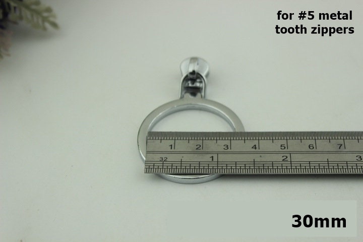 Zipper Pull #5 5/8 1 1/8" 17mm 30mm Zipper Head Pull-Tab Replacement Heavy Duty Handbag Bag Making Hardware Wholesale Bulk