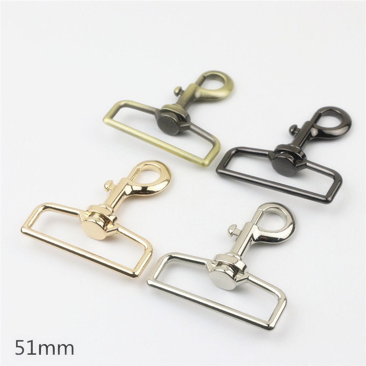 Swivel Lever Snap Hook 1 1/4 1 1/2 2" 33 38 51mm Metal Spring Push Gate Purse Clip Clasp Heavy Duty Handbag Bag Making Replacement Hardware