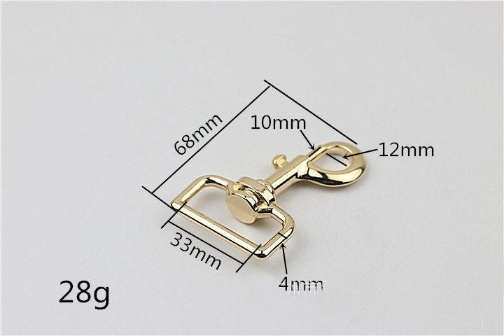 Swivel Lever Snap Hook 1 1/4 1 1/2 2" 33 38 51mm Metal Spring Push Gate Purse Clip Clasp Heavy Duty Handbag Bag Making Replacement Hardware