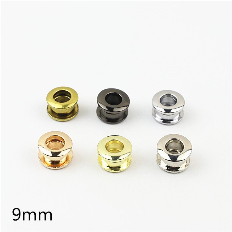 Eyelets 3/8 1/2 5/8" 9 11 14 mm Metal Round No-Screw Grommets Heavy Duty Handbag Bag Making Replacement Hardware Wholesale Bulk