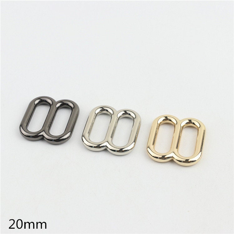 Double Oval Loop Buckle 3/4 1 1/4 1 1/2" 20 25 32 38mm Purse Belt Webbing Strap Slider Tri Glide Adjuster Ring Connector Bag Making Hardware