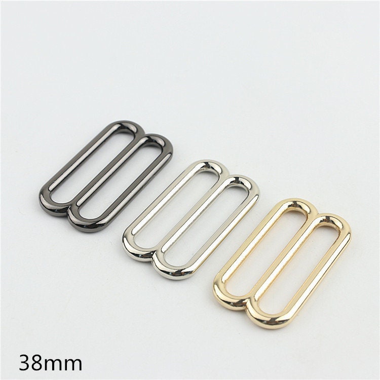 Double Oval Loop Buckle 3/4 1 1/4 1 1/2" 20 25 32 38mm Purse Belt Webbing Strap Slider Tri Glide Adjuster Ring Connector Bag Making Hardware