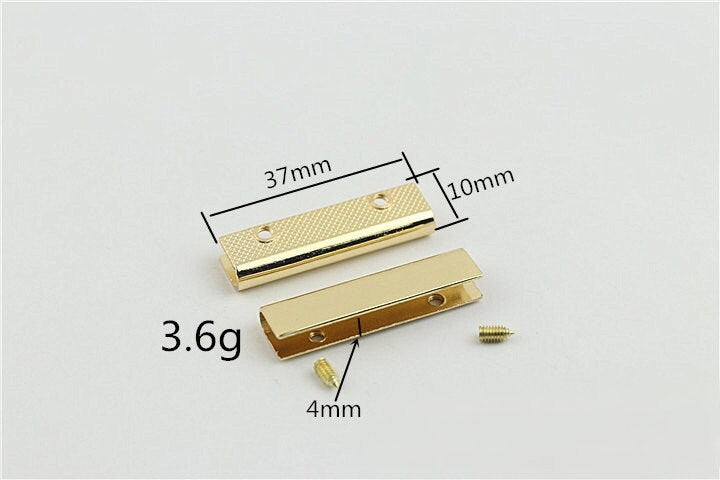 Clips Screw Strap Cover Clasp 25 32 37 50 mm Leather Ribbon Strap Belt Cord End Glue On Crimp Clamp Closures Handbag Purse Making Hardware