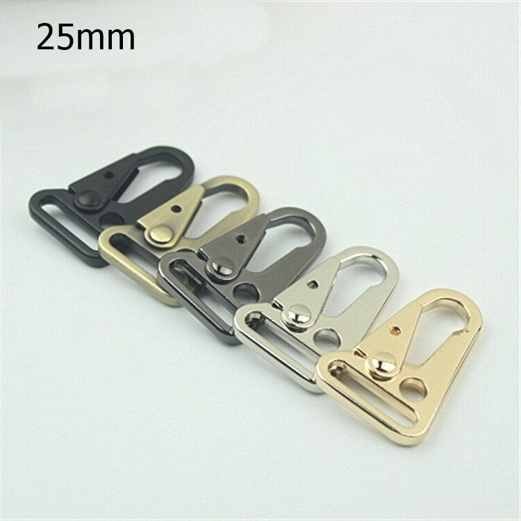 Swivel Lever Snap Hook 25 32 38 mm Alloy Metal Spring Trigger Lobster Clasp Clip Purse Bag Handbag Strap Handle Rings DIY Wholesale