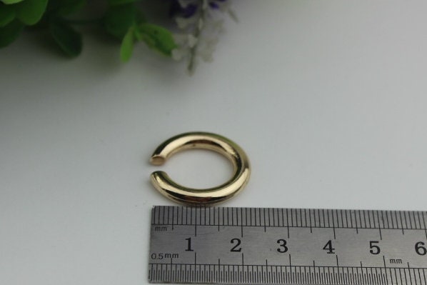 Round Ring Hook Connectors 12 16 mm Gold Metal Trigger Lobster Clasp Clip Purse Bag Handbag Handle Wholesale