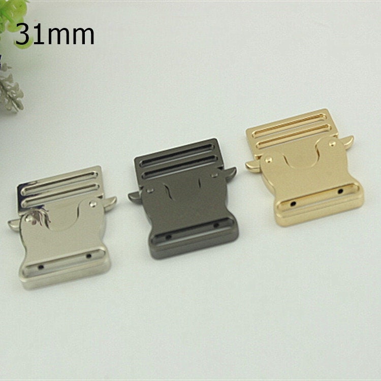 Adjustable Side Buckle 1 1 1/4 1 1/2 25 31 38mm Metal Quick Release Buckle Bag Handbag Backpack Dog Collar Belt Making Paracord Hardware