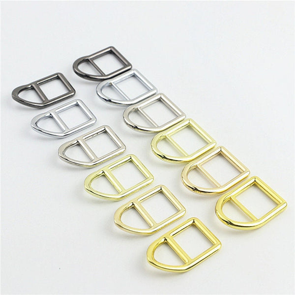 Double Loop Buckle 5/8 3/4" 16 19mm Purse Belt Webbing Strap Slider Tri Glide Adjuster Ring Connector Bag Making Hardware