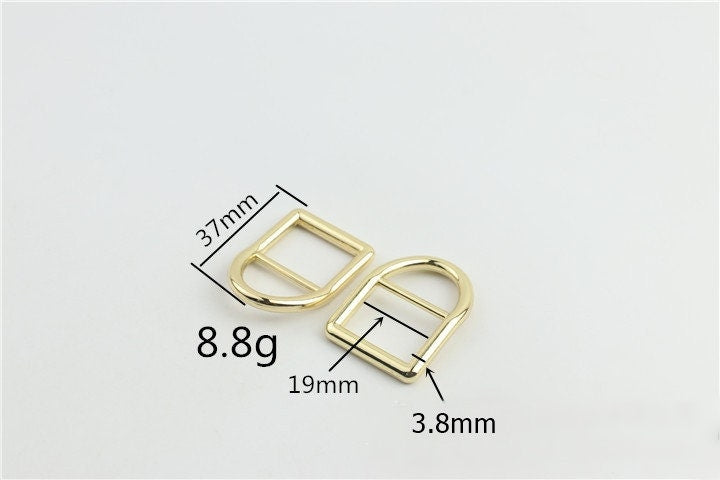 Double Loop Buckle 5/8 3/4" 16 19mm Purse Belt Webbing Strap Slider Tri Glide Adjuster Ring Connector Bag Making Hardware