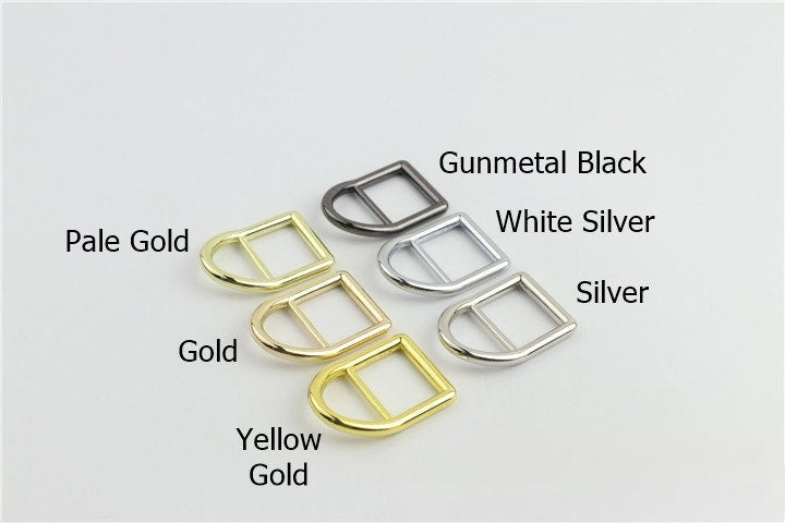 Double Loop Buckle 5/8 3/4" 16 19mm Purse Belt Webbing Strap Slider Tri Glide Adjuster Ring Connector Bag Making Hardware