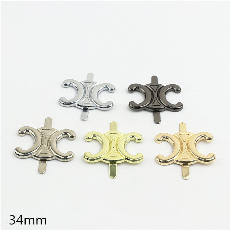 Metal Purse Label 1 3/8 1 7/8" 34 47mm Charm Tag Decoration Supply Heavy Duty Handbag Bag Making Replacement Hardware Wholesale Bulk