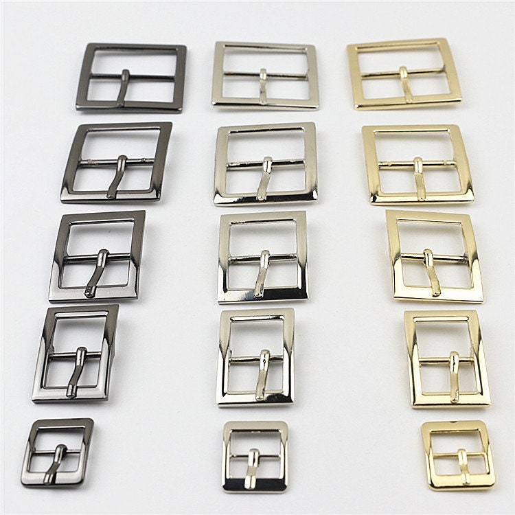 Pin Belt Buckle 5/8 3/4 1 1 1/4 1 1/2" 16 19 25 32 38mm Heavy Duty Center Bar Buckle Handbag Bag Making Replacement Notions Wholesale Bulk