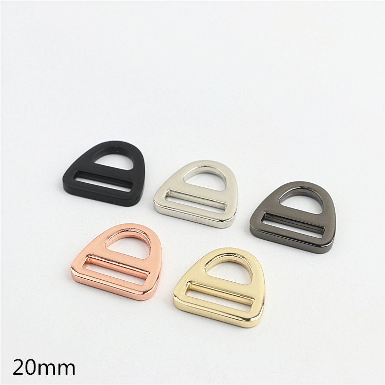 Double Loop Buckle 3/4 1" 20 26mm Purse Belt Webbing Strap Slider Tri Glide Adjuster Ring Connector Bag Making Hardware