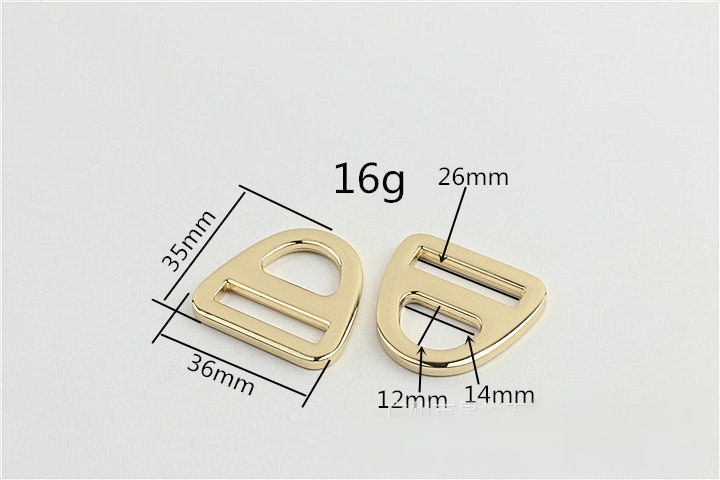 Double Loop Buckle 3/4 1" 20 26mm Purse Belt Webbing Strap Slider Tri Glide Adjuster Ring Connector Bag Making Hardware