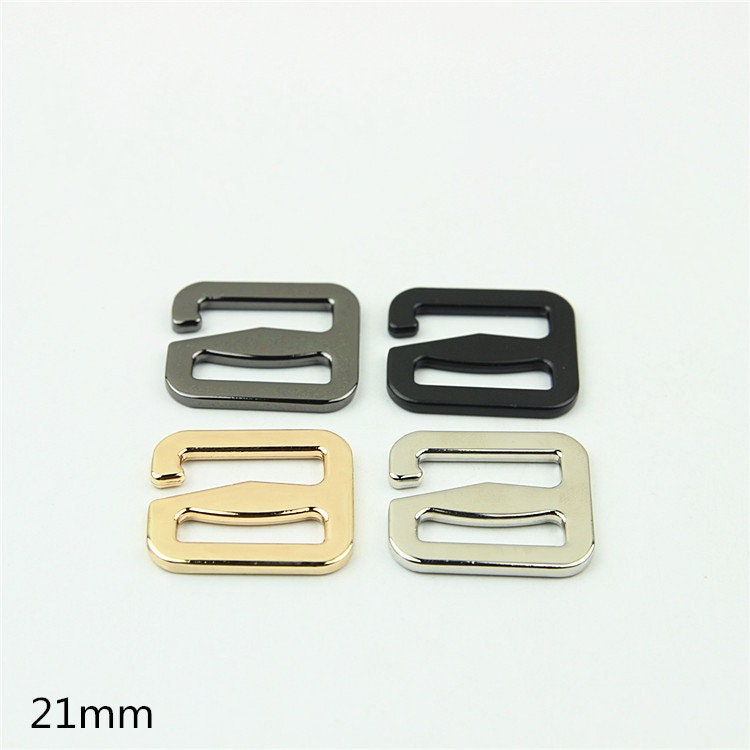 Hook Slider Buckle 7/8 1 1 1/4 1 1/2" 21 26 32 38mm Purse Belt Webbing Strap Slider Tri Glide Adjuster Ring Connector Bag Making Hardware