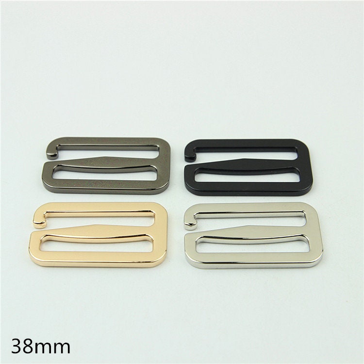 Hook Slider Buckle 7/8 1 1 1/4 1 1/2" 21 26 32 38mm Purse Belt Webbing Strap Slider Tri Glide Adjuster Ring Connector Bag Making Hardware