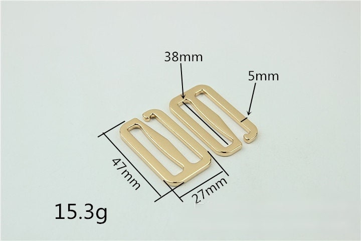 Hook Slider Buckle 7/8 1 1 1/4 1 1/2" 21 26 32 38mm Purse Belt Webbing Strap Slider Tri Glide Adjuster Ring Connector Bag Making Hardware