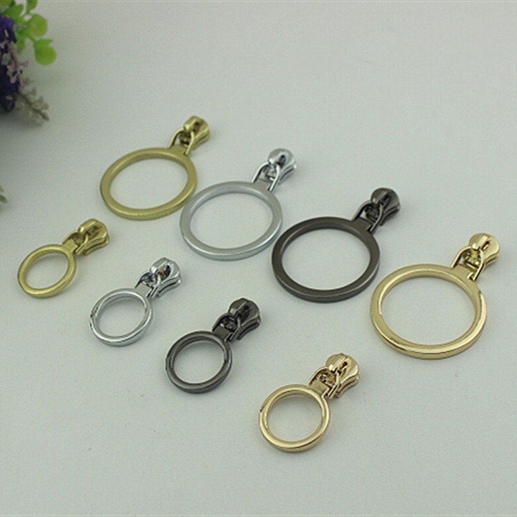 Zipper Pull #5 5/8 1 1/8" 17mm 30mm Zipper Head Pull-Tab Replacement Heavy Duty Handbag Bag Making Hardware Wholesale Bulk