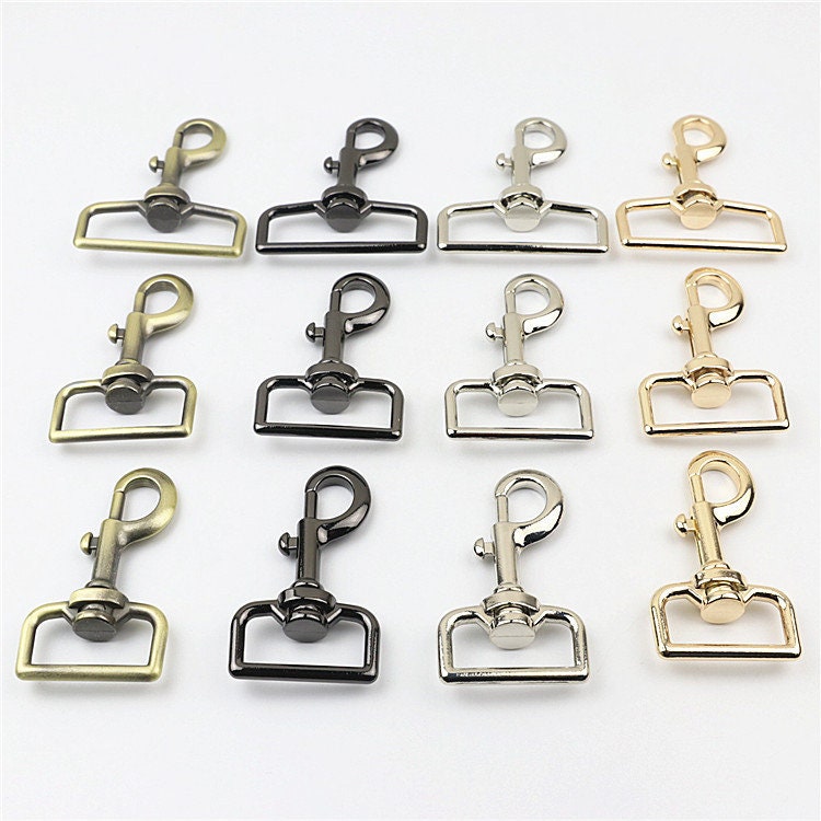 Swivel Lever Snap Hook 1 1/4 1 1/2 2" 33 38 51mm Metal Spring Push Gate Purse Clip Clasp Heavy Duty Handbag Bag Making Replacement Hardware