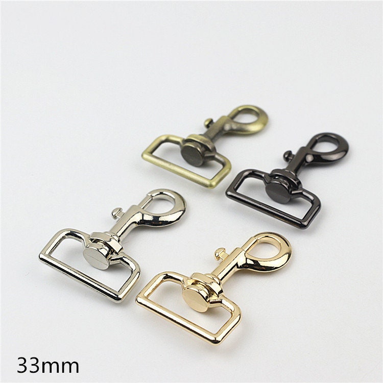 Swivel Lever Snap Hook 1 1/4 1 1/2 2" 33 38 51mm Metal Spring Push Gate Purse Clip Clasp Heavy Duty Handbag Bag Making Replacement Hardware