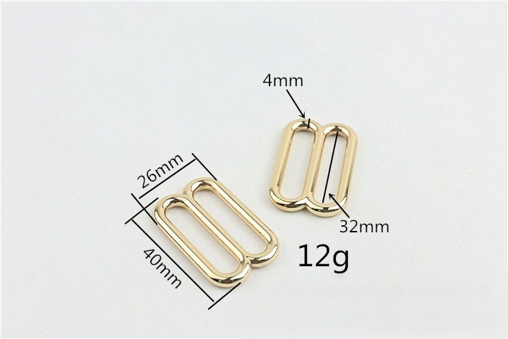 Double Oval Loop Buckle 3/4 1 1/4 1 1/2" 20 25 32 38mm Purse Belt Webbing Strap Slider Tri Glide Adjuster Ring Connector Bag Making Hardware