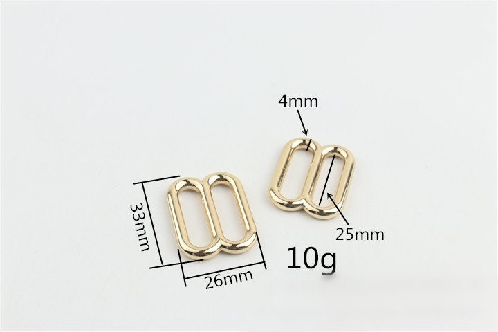 Double Oval Loop Buckle 3/4 1 1/4 1 1/2" 20 25 32 38mm Purse Belt Webbing Strap Slider Tri Glide Adjuster Ring Connector Bag Making Hardware