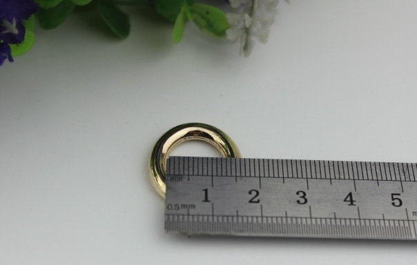 Round Ring Hook Connectors 12 16 mm Gold Metal Trigger Lobster Clasp Clip Purse Bag Handbag Handle Wholesale