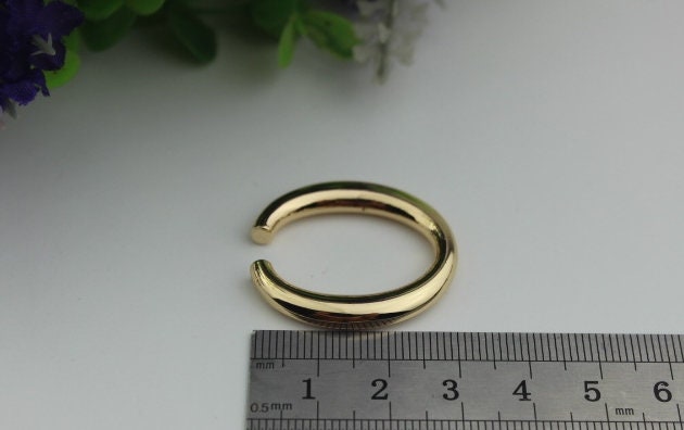 Round Ring Hook Connectors 12 16 mm Gold Metal Trigger Lobster Clasp Clip Purse Bag Handbag Handle Wholesale