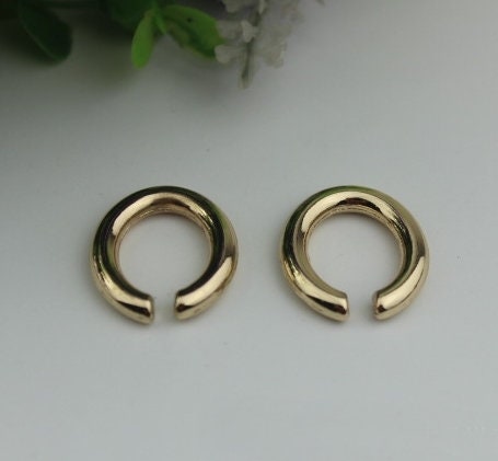 Round Ring Hook Connectors 12 16 mm Gold Metal Trigger Lobster Clasp Clip Purse Bag Handbag Handle Wholesale