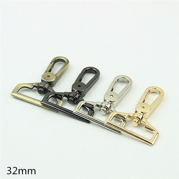 Swivel Lever Snap Hook 1 1 1/4 1 1/2" 25 32 38mm Metal Spring Push Gate Purse Clip Clasp Heavy Duty Handbag Bag Making Replacement Hardware