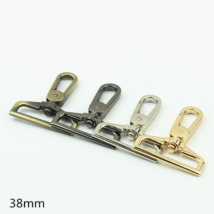 Swivel Lever Snap Hook 1 1 1/4 1 1/2" 25 32 38mm Metal Spring Push Gate Purse Clip Clasp Heavy Duty Handbag Bag Making Replacement Hardware