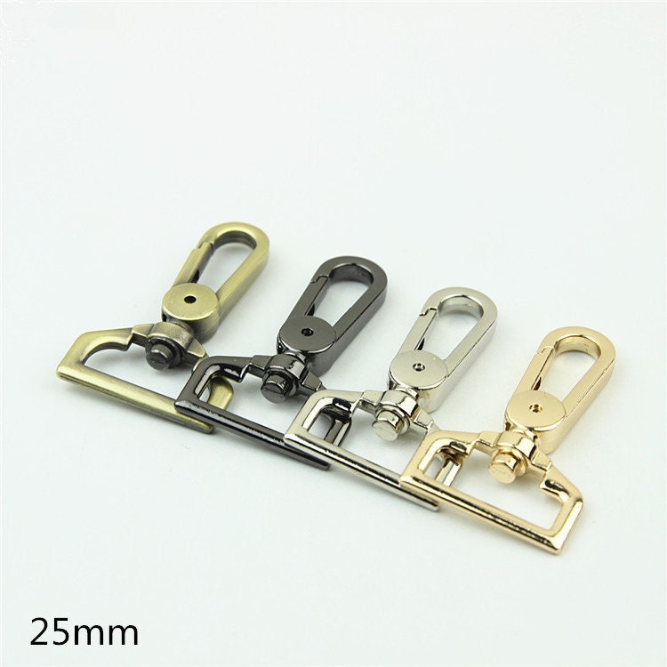 Swivel Lever Snap Hook 1 1 1/4 1 1/2" 25 32 38mm Metal Spring Push Gate Purse Clip Clasp Heavy Duty Handbag Bag Making Replacement Hardware