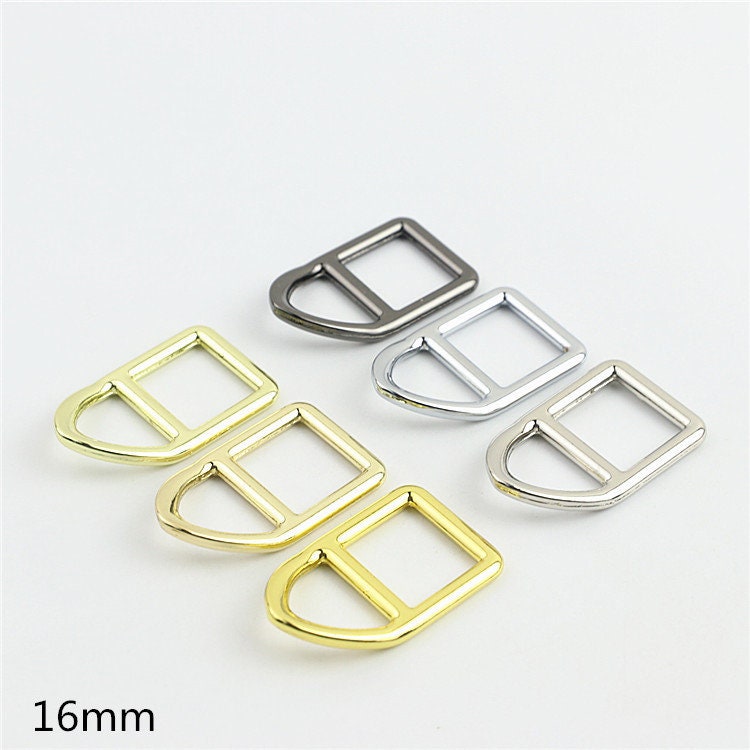 Double Loop Buckle 5/8 3/4" 16 19mm Purse Belt Webbing Strap Slider Tri Glide Adjuster Ring Connector Bag Making Hardware