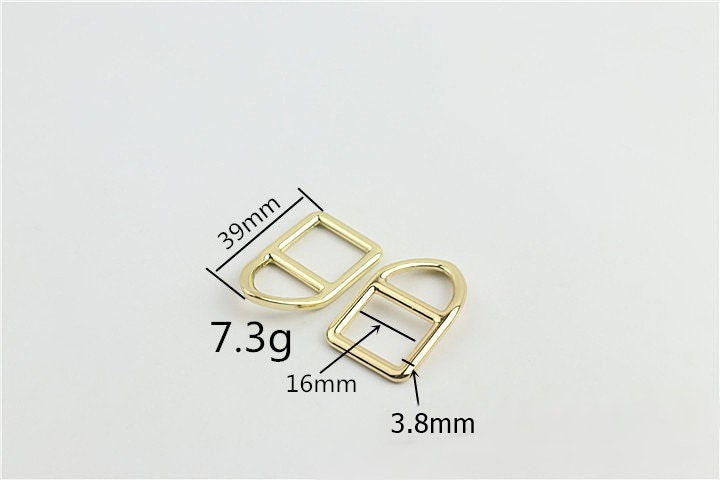 Double Loop Buckle 5/8 3/4" 16 19mm Purse Belt Webbing Strap Slider Tri Glide Adjuster Ring Connector Bag Making Hardware