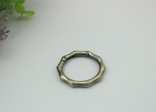 Round Push Gate Ring 3/4 1 1 1/4" 20 25 32mm Metal Snap Hook Spring Ring Clip Clasp Heavy Duty Handbag Bag Making Replacement Wholesale