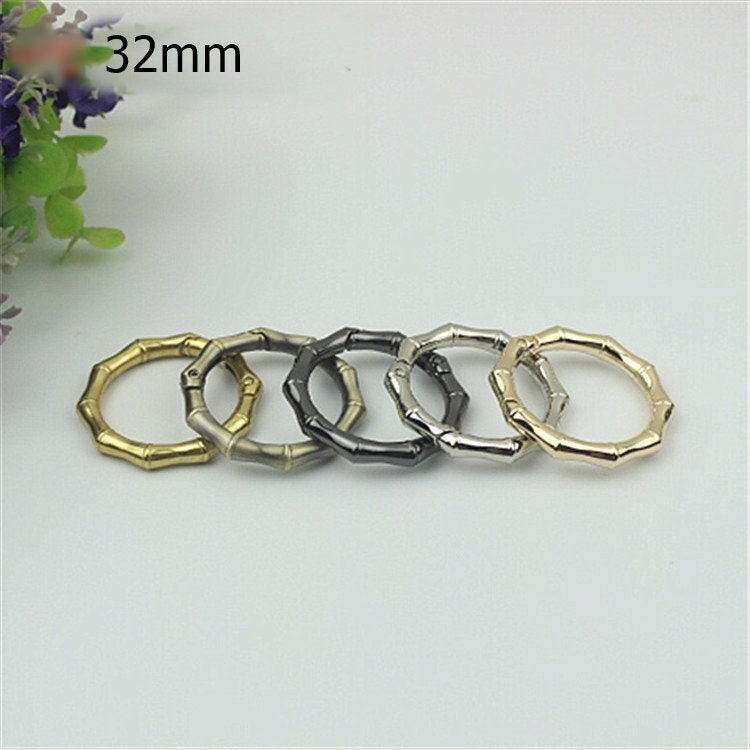 Round Push Gate Ring 3/4 1 1 1/4" 20 25 32mm Metal Snap Hook Spring Ring Clip Clasp Heavy Duty Handbag Bag Making Replacement Wholesale