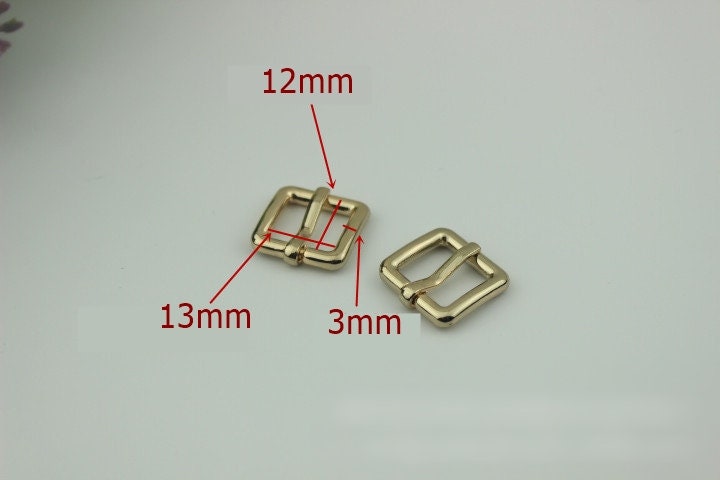 Pin Belt Buckle 3/8 1/2 5/8" 11 13 16mm Heavy Duty Center Bar Buckle Handbag Bag Making Replacement Notions Hardware Wholesale Bulk