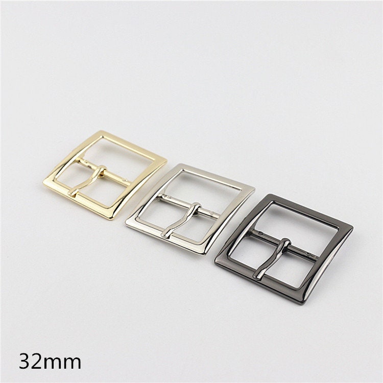 Pin Belt Buckle 5/8 3/4 1 1 1/4 1 1/2" 16 19 25 32 38mm Heavy Duty Center Bar Buckle Handbag Bag Making Replacement Notions Wholesale Bulk