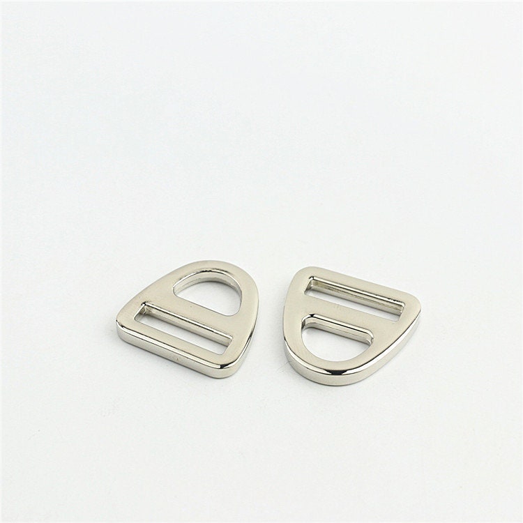 Double Loop Buckle 3/4 1" 20 26mm Purse Belt Webbing Strap Slider Tri Glide Adjuster Ring Connector Bag Making Hardware